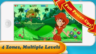 Screenshot #2 pour Run Dino Run 2: jouer un bébé dinosaure de TRex course mignon et drôle dans un parc mondial jurassique préhistorique - nouveau jeu gratuit de HD pour iPad par jeux Tiltan
