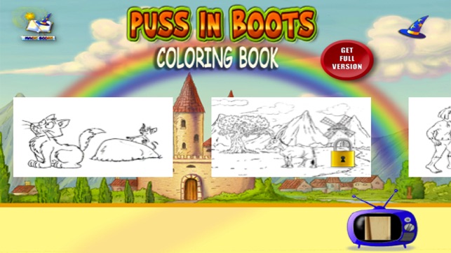 Coloring Book Puss In Boots