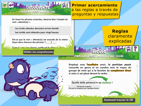 J'accorde - Exercices et règles de grammaire française pour les élèves au secondaire, au primaire ou en enseignement du français langue étrangère (FLE) screenshot 3