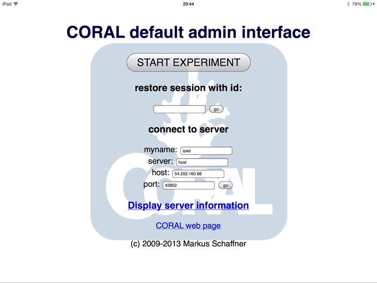 CORAL Client App