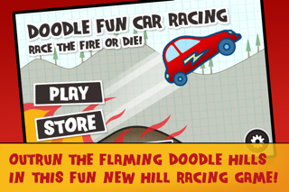 Doodle Fun Car Racing Free Game screenshot 1