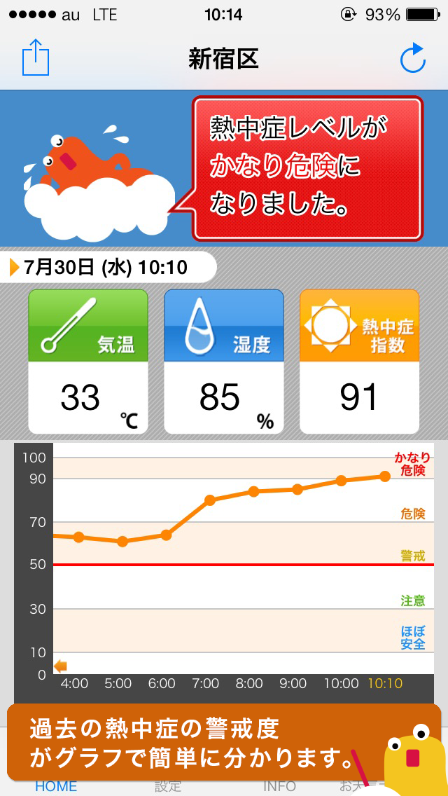 熱中症アラート: お天気ナビゲータのおすすめ画像3