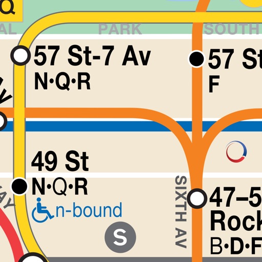NYC Subway & Bus Map Calculator & Alerts icon