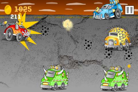 Monster Car Gun Run Racing - Highway Shooting Showdown Rider Free Game screenshot 2
