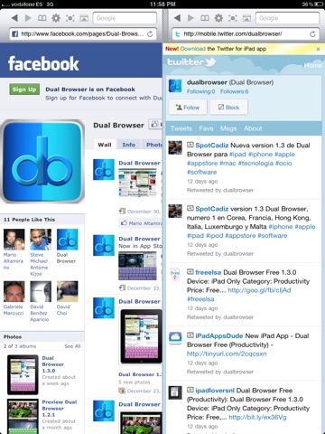 Dual Browser Lite screenshot 2