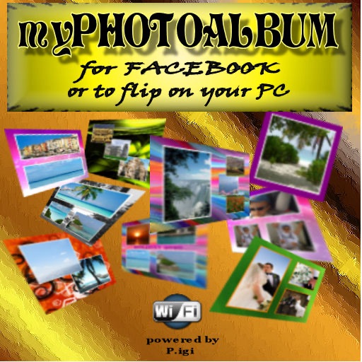 myPhotoAlbum for Facebook or to flip on PC by WIFI