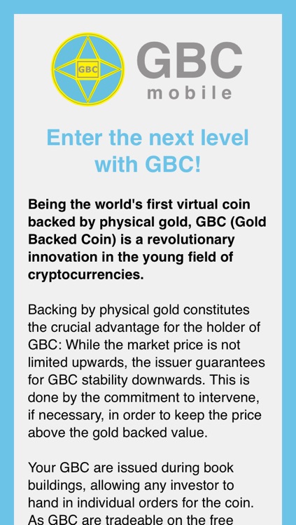 GBC – Gold Backed Coin