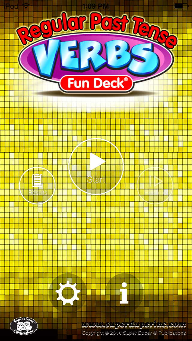 Screenshot #1 pour Regular Past Tense Verbs Fun Deck