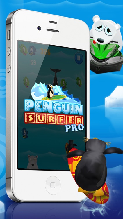 Penguin Surfer PRO FREE - A Fun Kids Game! screenshot-3