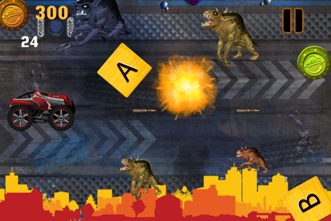 Abaiser Monster Trucks Vs Zombies: Free Words War Game screenshot 4