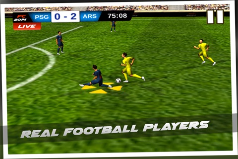 Footccer: Real Football 2014 - A 3D Soccer clubs championship league screenshot 3