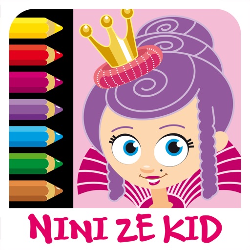 Color Princess - Coloring Exercises for Kids Icon