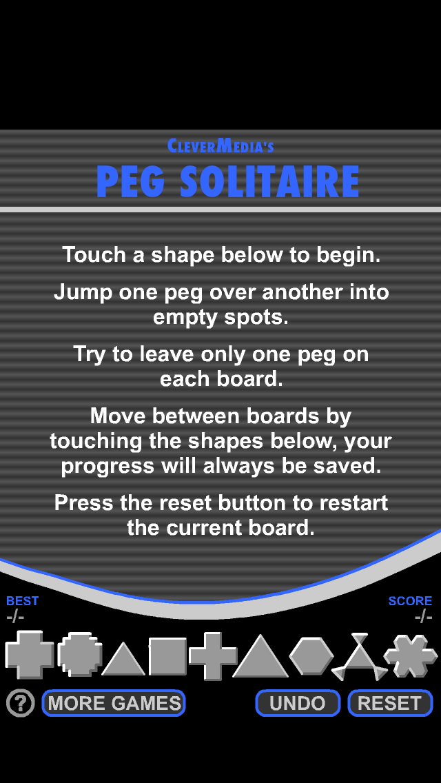 Peg Solitaire by CleverMedia Screenshot