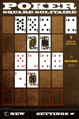 Poker Square Solitaire screenshot 2
