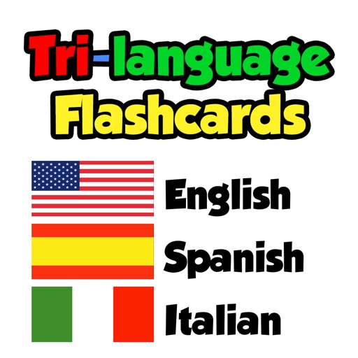 Flashcards - English, Spanish, Italian