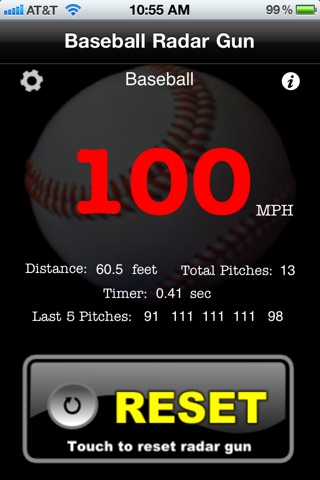 Baseball Radar Gun screenshot 4