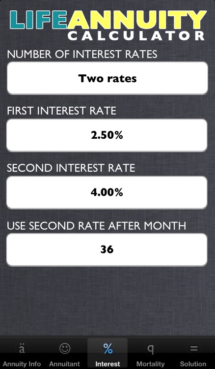 Life Annuity Calculator