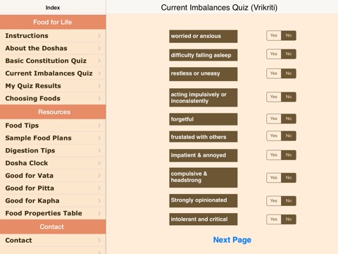 Dosha Diet: Ayurveda Food Planner screenshot 4