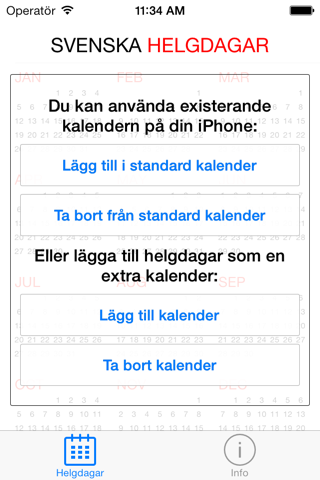 Svenska Helgdagar 2014-2022 screenshot 2