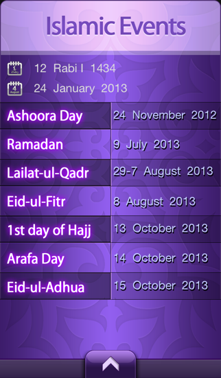 Screenshot #3 pour Islamic Calendar - التقويم الإسلامي