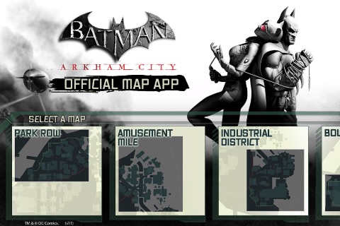 Batman Arkham City Official Map App