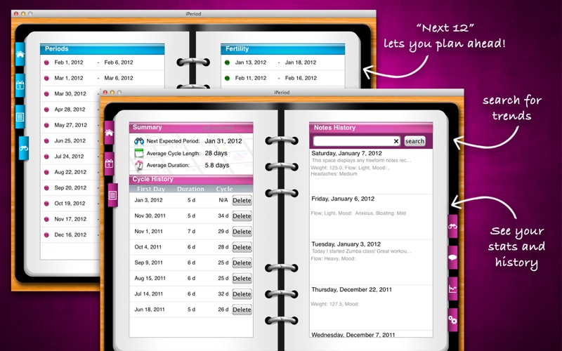 Screenshot #3 pour iPeriod Ultimate (Period / Menstrual Calendar)