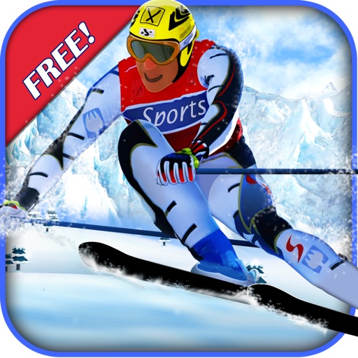 Ski Race Time - Surfer Snow Skiing on Safari Slopes icon