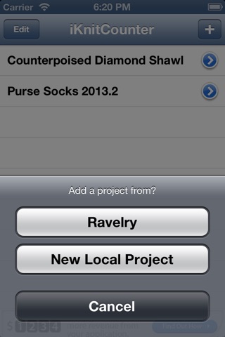 iKnitCounter screenshot 2