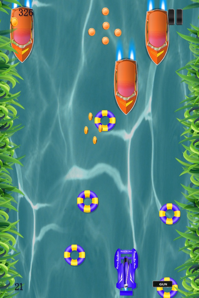 A Jet Boat Racer - A Speed-Boat Shooter Free Water Racing Game screenshot 2