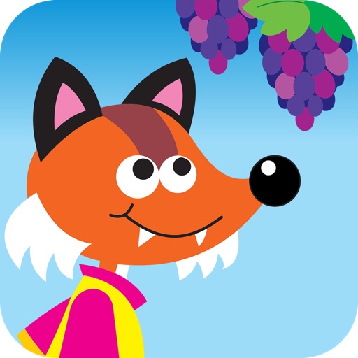 The Fox and the Grapes - interactive book for children icon