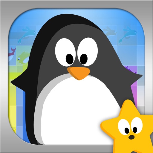 Penguin Match: Rollo and Friends Connect the Fish Puzzle Challenge Icon