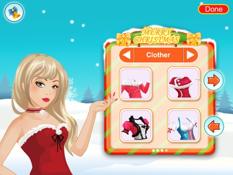 Holiday Princess Dress Up HD screenshot 2