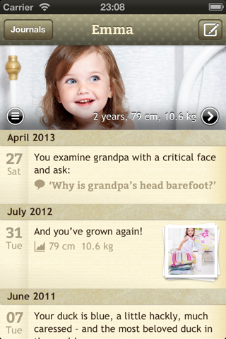 Bambio - The baby journal screenshot 2