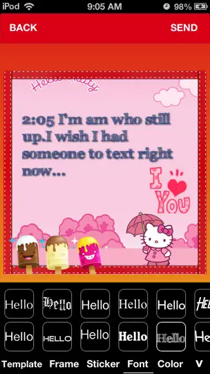 Screenshot von TextPic - Texting With Pic FREE auf dem iPhone 2