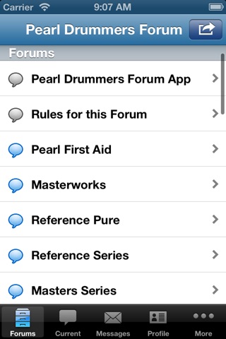 Pearl Drummers Forum screenshot 2