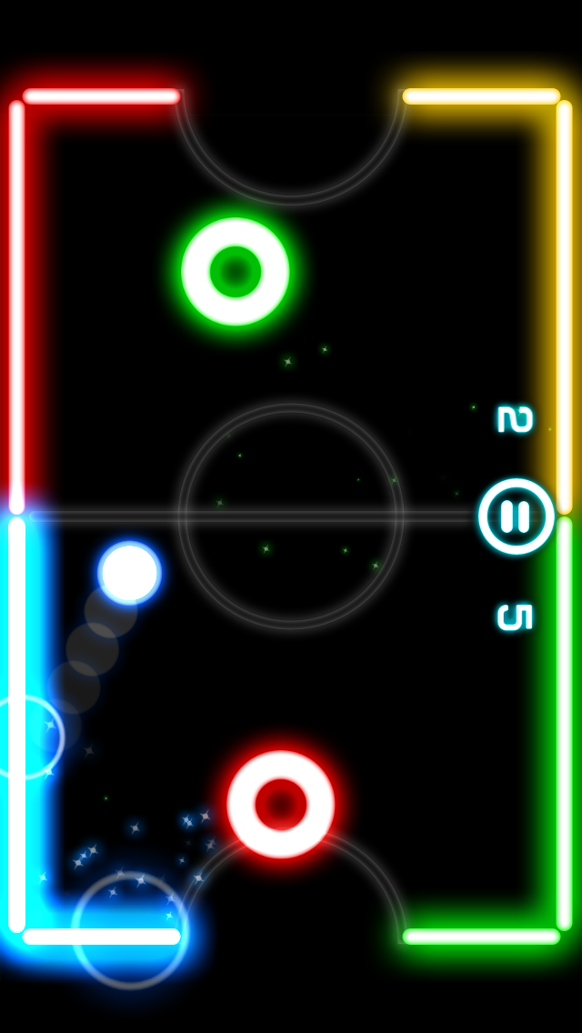 Glow Hockey 2 Screenshot 1