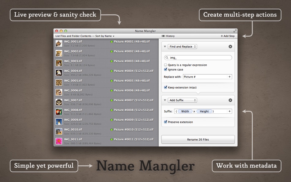 Name Mangler 3 - 3.9 - (macOS)