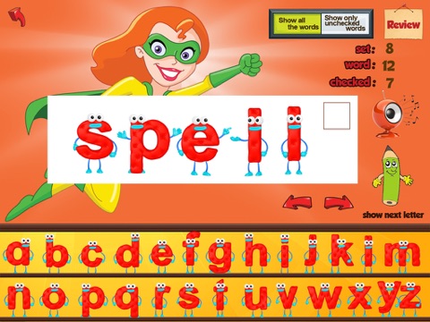 1000 Sight Words Superhero HD Free screenshot 3