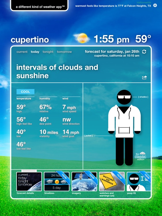 swackett for iPad — a different kind of weather app