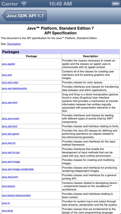 Java SDK 7 API Reference