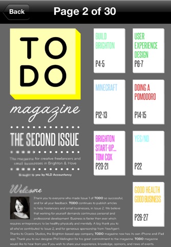 TODO : The magazine for creative freelancers and small business in Brighton & Hove screenshot 2