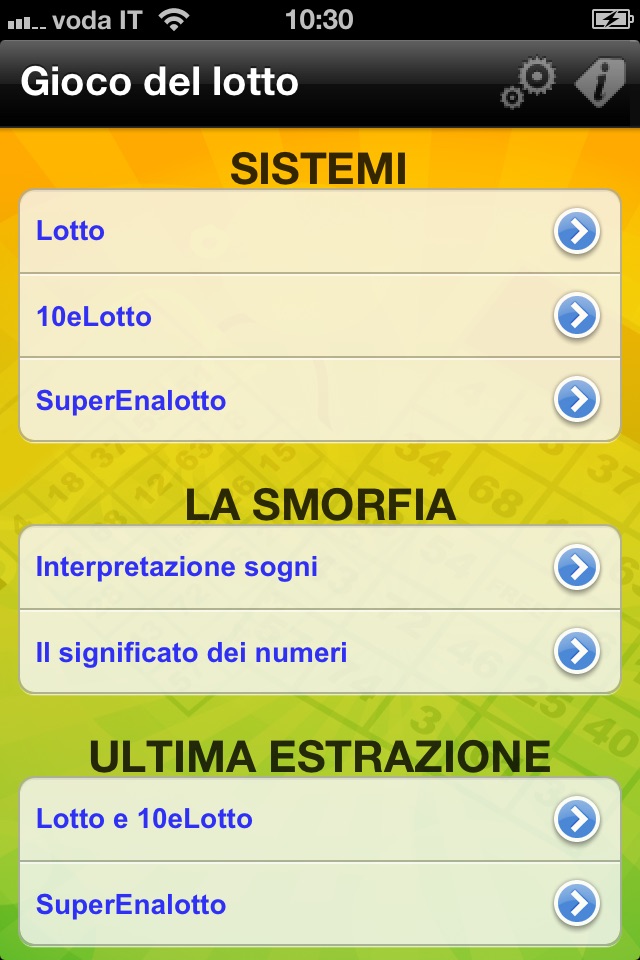 Gioco del lotto screenshot 2