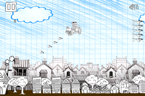 Sketch Plane Gunship - Aerial Warfare battle ground mission screenshot 2