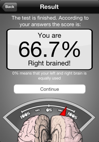 Brain Test ~ I'm Left or Right brained? ~ A brain side hemisphere dominance quiz screenshot 3