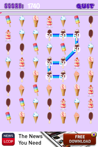 Ice Cream Match Mania Free Puzzle Game! screenshot 2