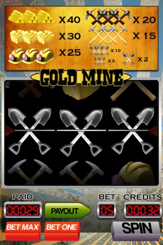 A Gold Mine Slot Machine with Blackjack and Bonus Wheel screenshot 2