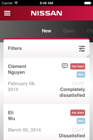 Nissan Europe Customer Voice screenshot 2