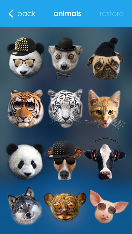 Meow - Animal Face Photo Editor Booth with Funny Animal Head Stickers like  Panda, Tiger, Cow, Cats and Dogs by Rego Korosi