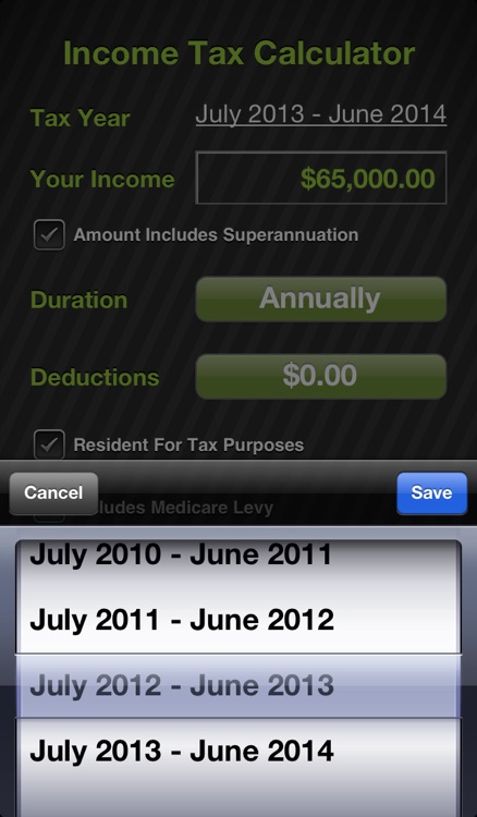 TaxApp - Australian Income Tax Calculator
