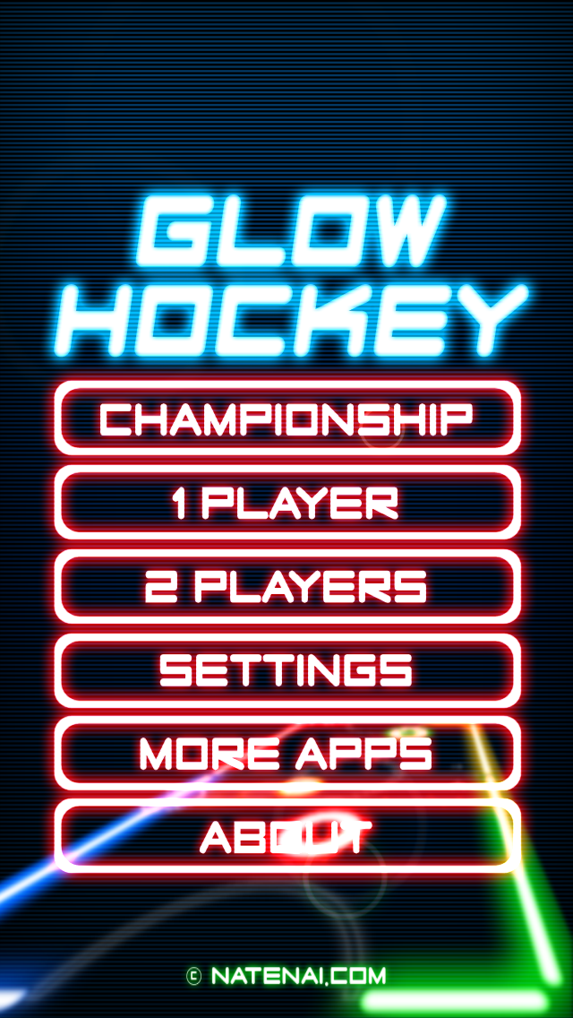 Screenshot #2 for Glow Hockey